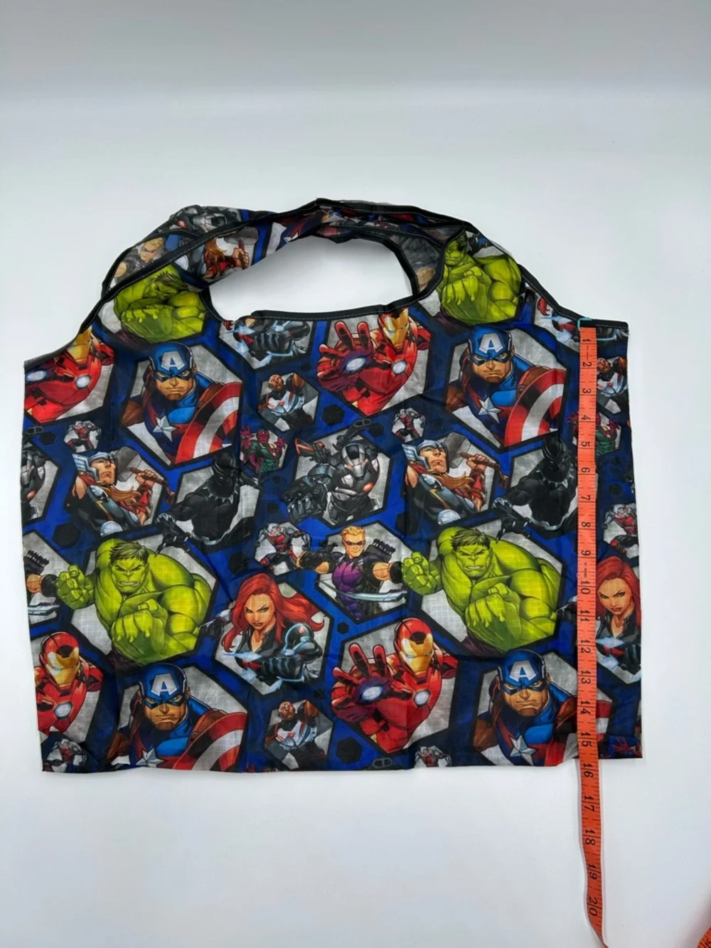 Marvel Superhero Lightweight Nylon Tote Bag - Blue Multicolor